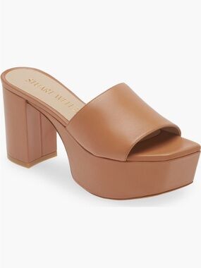 Stuart Weitzman Squarehigh Platform 95 Slide Sandal